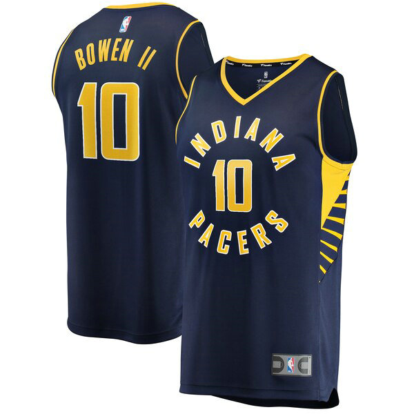 Maillot nba Indiana Pacers Icon Edition Homme Brian Bowen II 10 Bleu marin